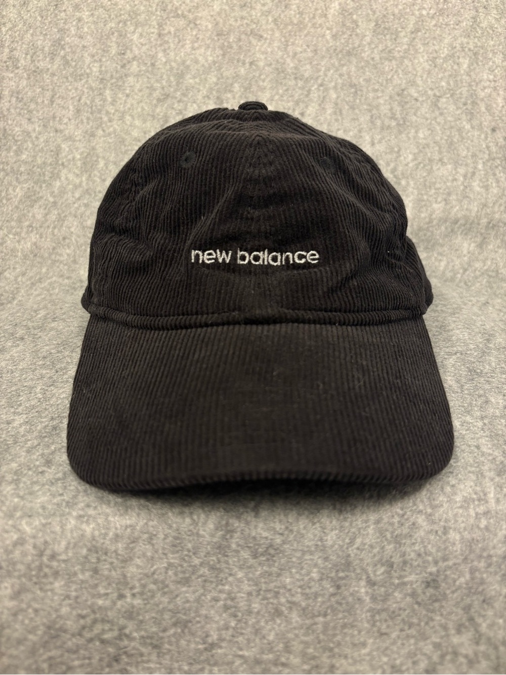 New Balance Black Corduroy Dad Hat Adjustable
